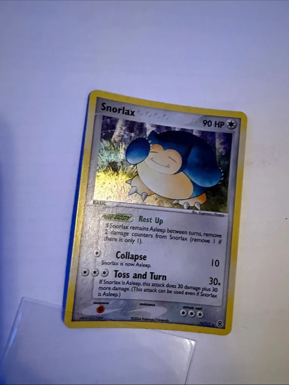 Snorlax-Holo 2004 Nintendo Pokemon Ex Fire Red Leaf Green